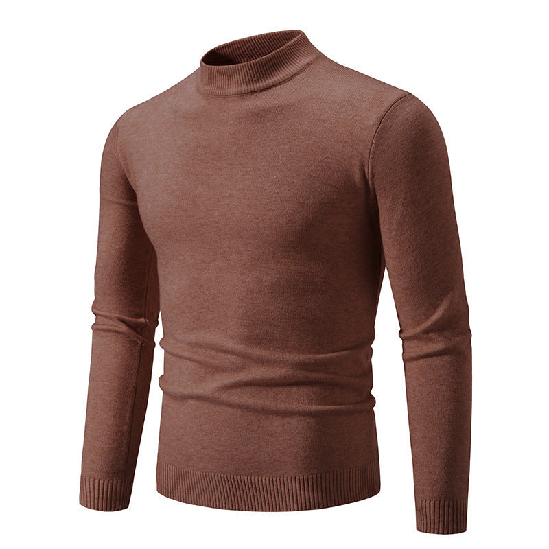 Herren modischer Rollkragenpullover aus feiner Strickqualität ModeGeist