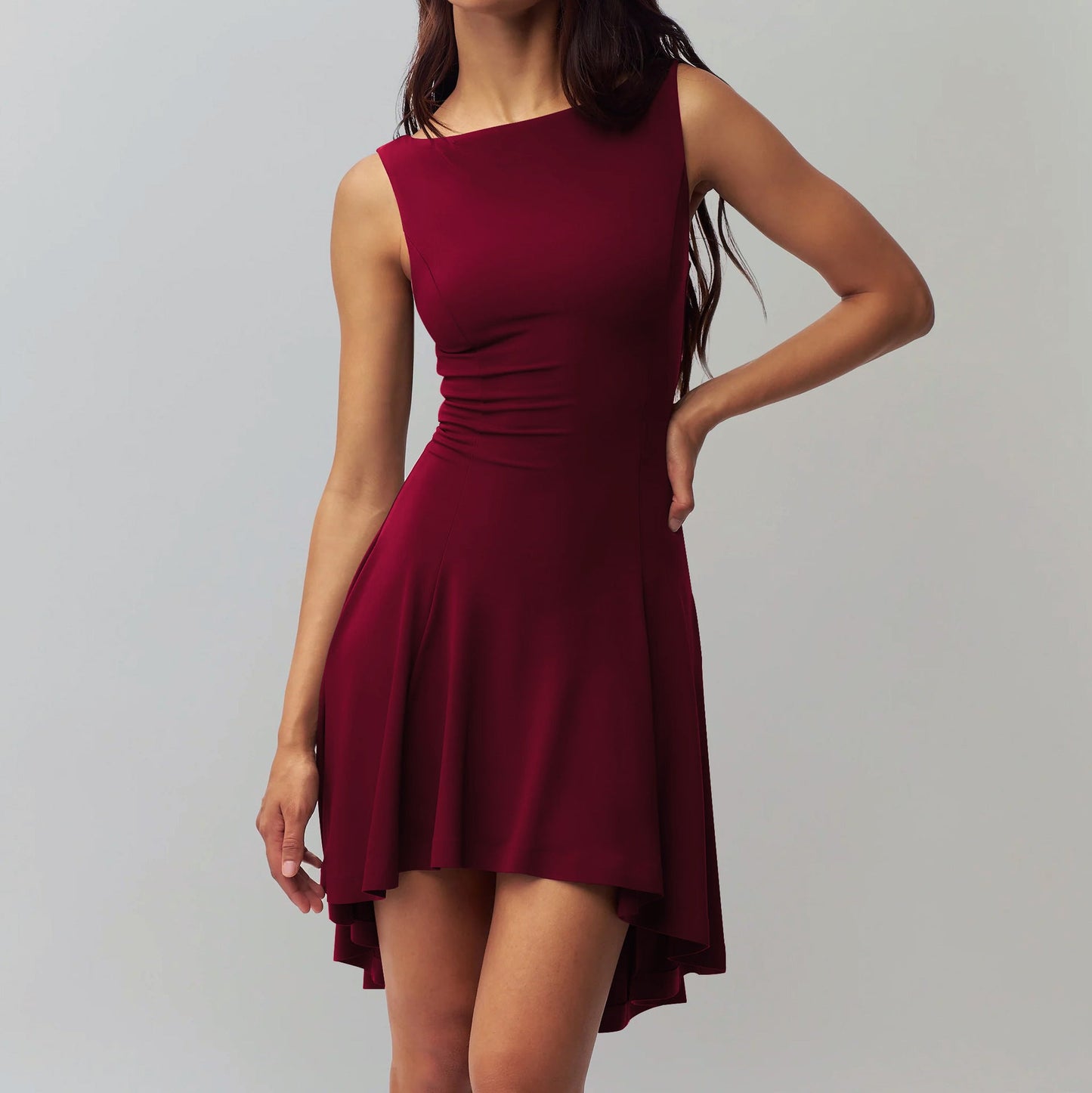 Damen ärmelloses asymmetrisches Kleid ModeGeist