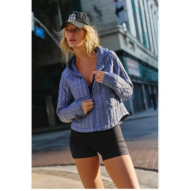 Damen modische kurze gesteppt Jacke ModeGeist