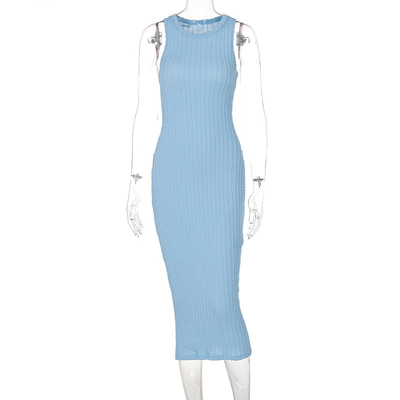 Komfortables, figurbetontes Damen-Rippenstrickkleid von MODEGEIST