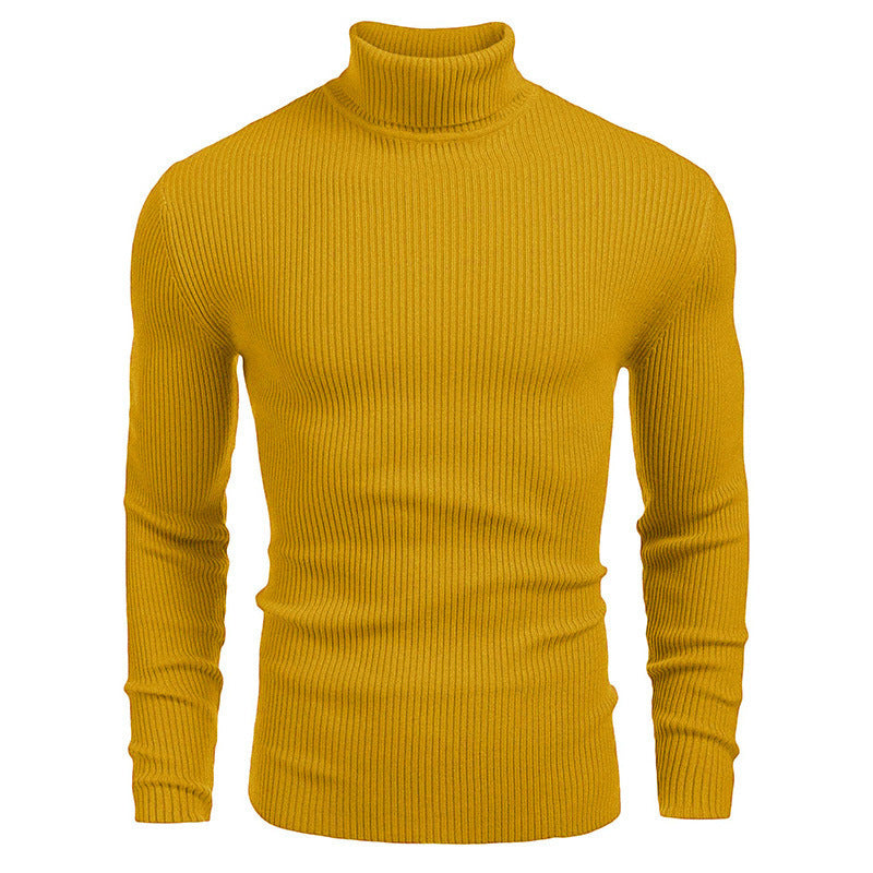 Herren eleganter Rollkragenpullover aus ribbed Strick ModeGeist