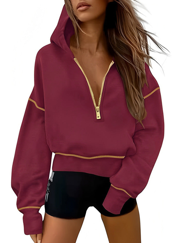 Damen Sportliche Kapuzenpullover ModeGeist