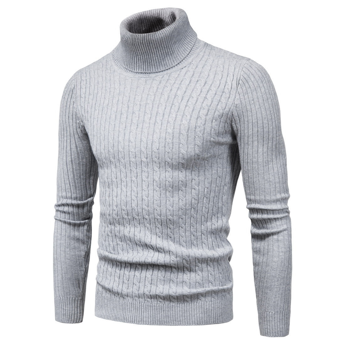 Herren komfortabler Rollkragenpullover ModeGeist
