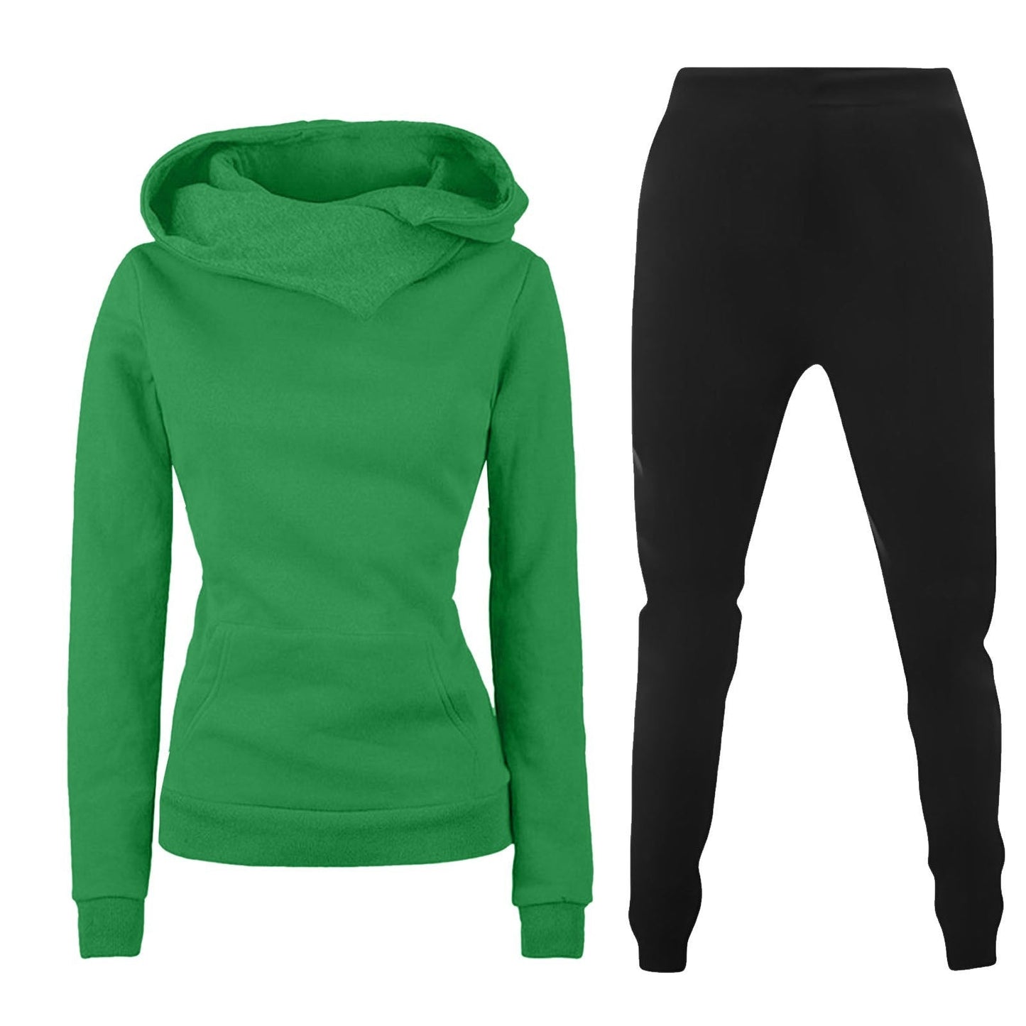 Damen Kapuzenpullover und Sporthose Kombination ModeGeist