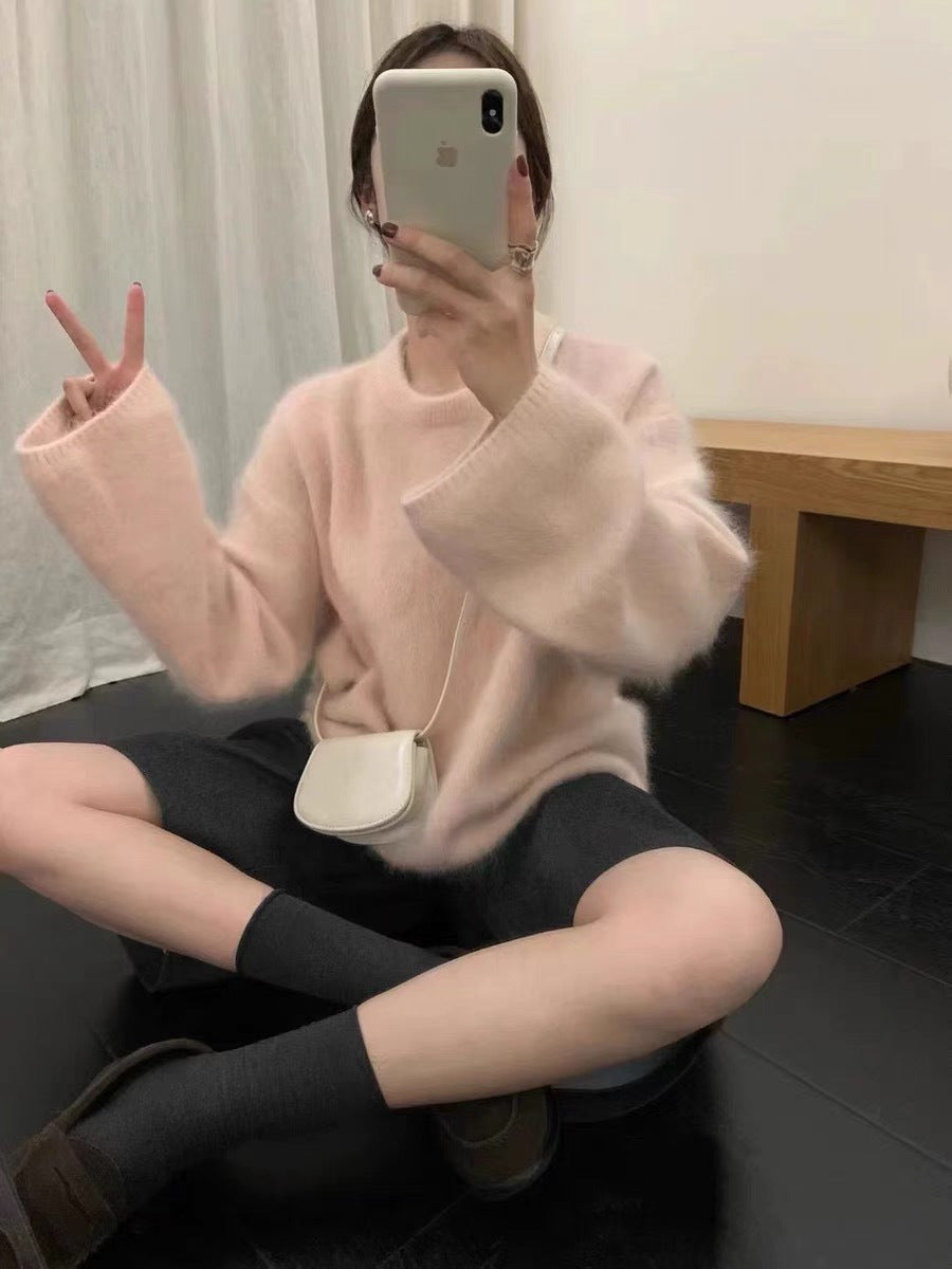 Damen kuscheliger Pullover mit Boxy-Schnitt ModeGeist