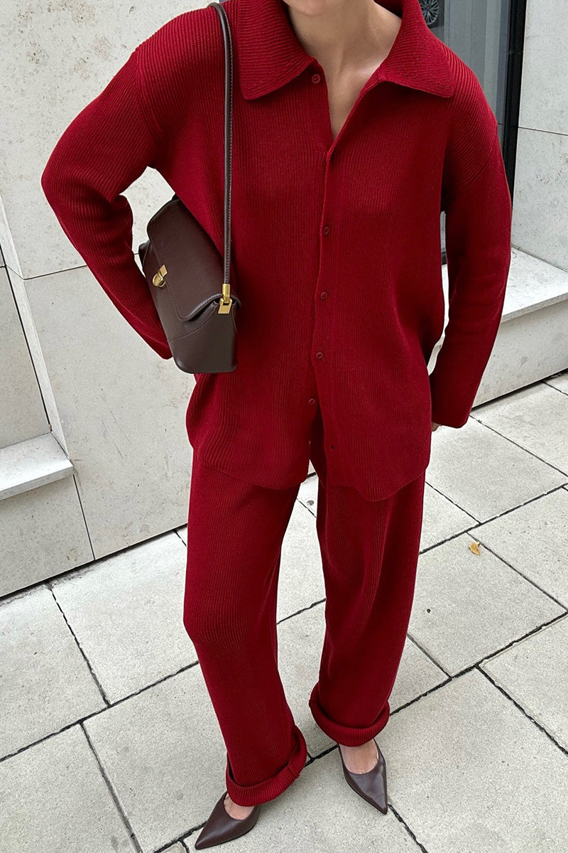 ModeGeist | Royal Mile Strickjacke und Hose Zwei Teiliger Anzug