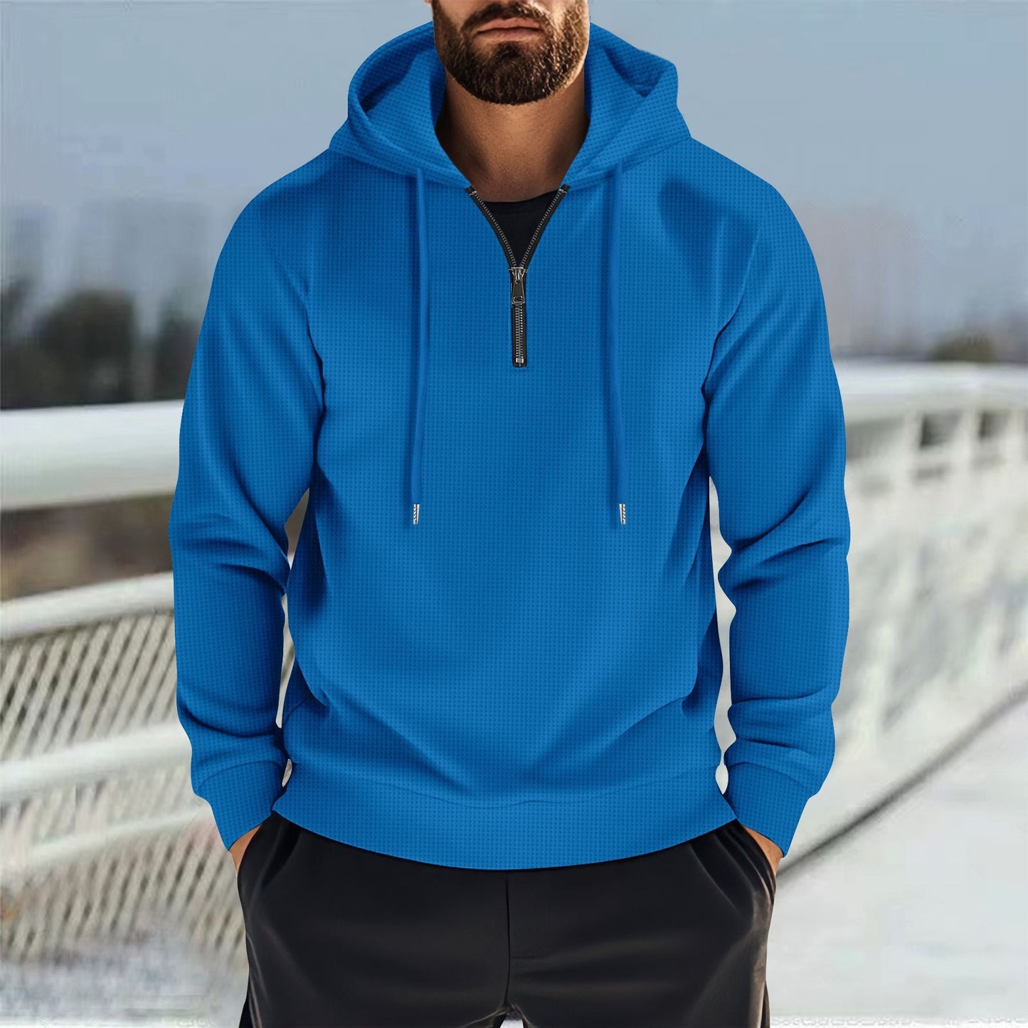 Herren Funktionspullover mit praktischem Reißverschluss und sportlichem Design ModeGeist