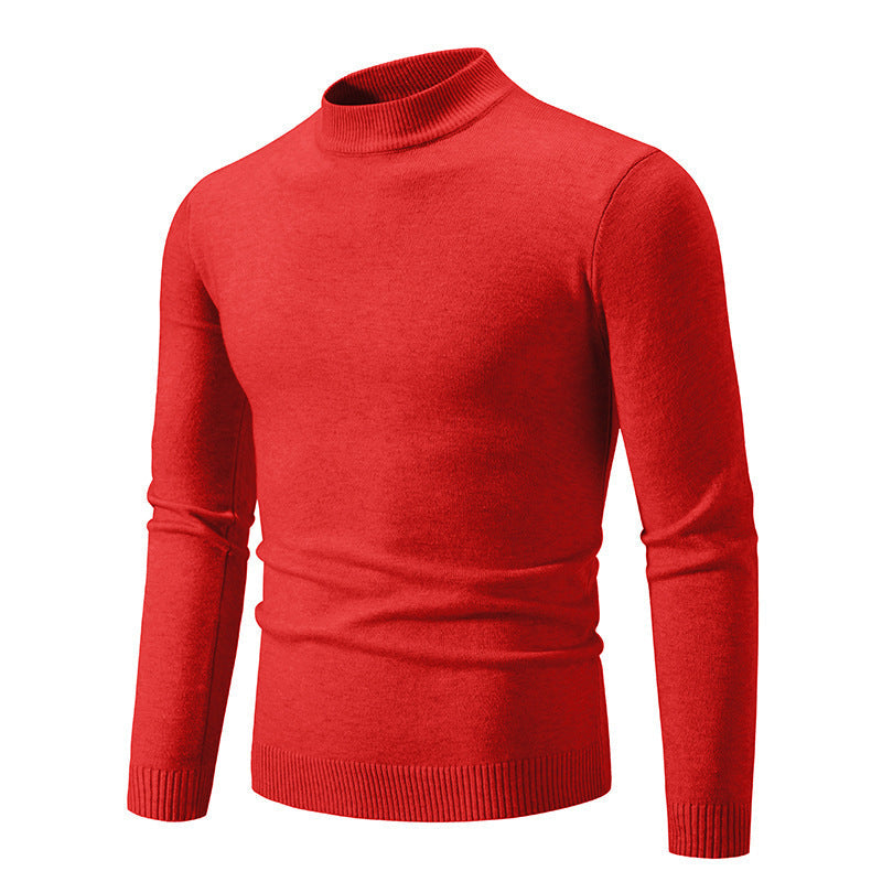 Herren modischer Rollkragenpullover aus feiner Strickqualität ModeGeist