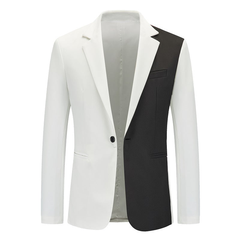 Herren kontrastierender Blazer mit modernem Schnitt ModeGeist