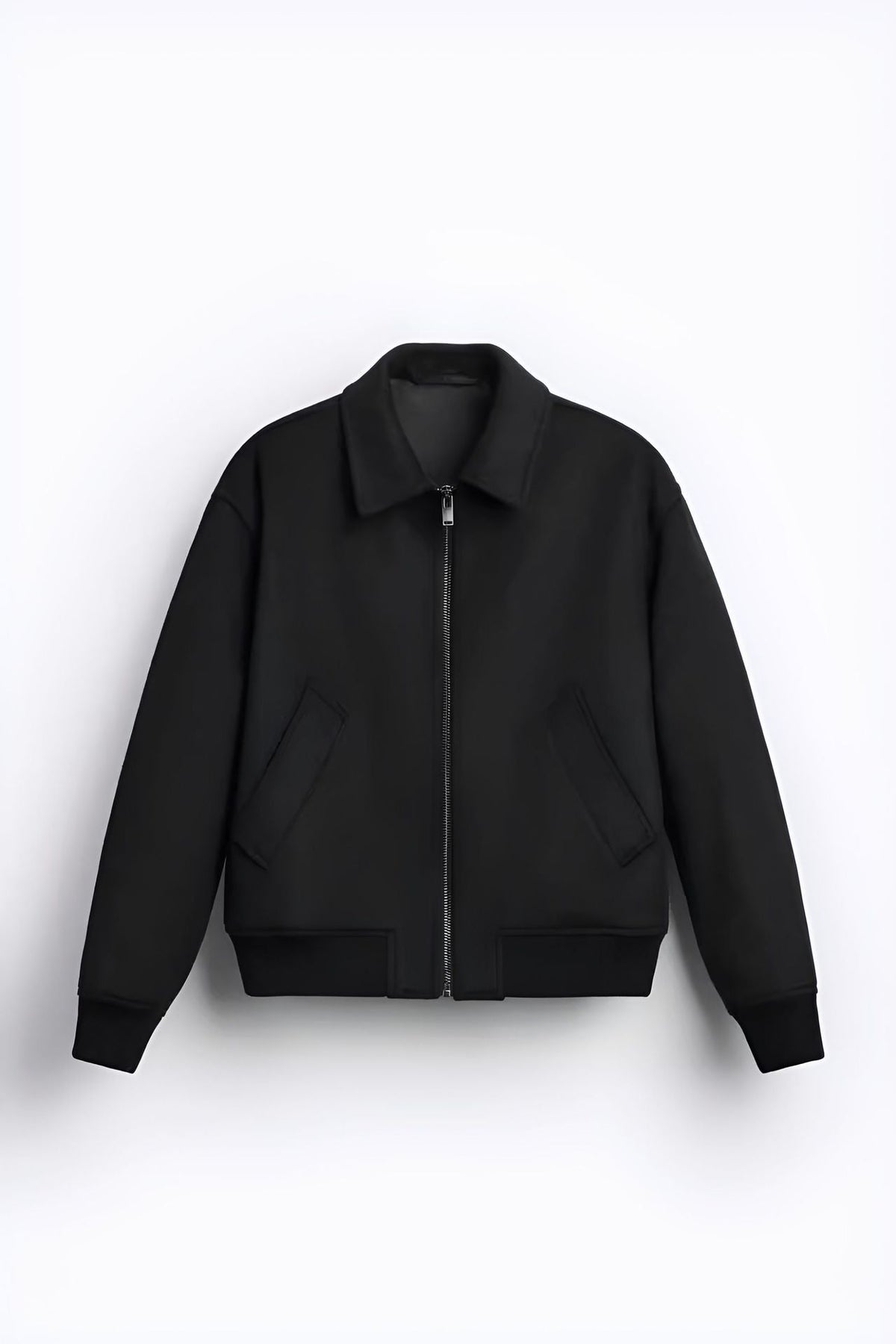 Herren farbenfrohe Fleece-Bomberjacke mit seitlichen Taschen ModeGeist