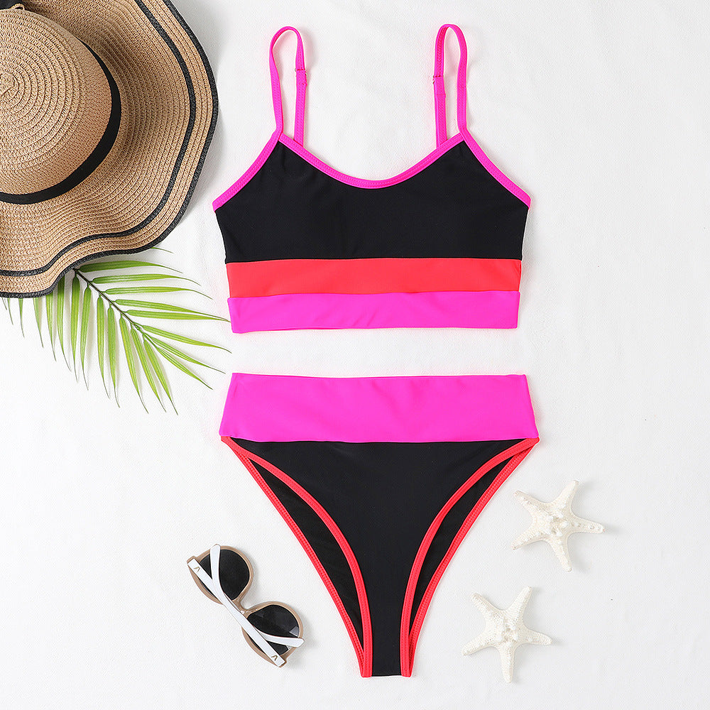 Modischer Damen-Bikini mit Tierprint und verstellbaren Trägern von MODEGEIST