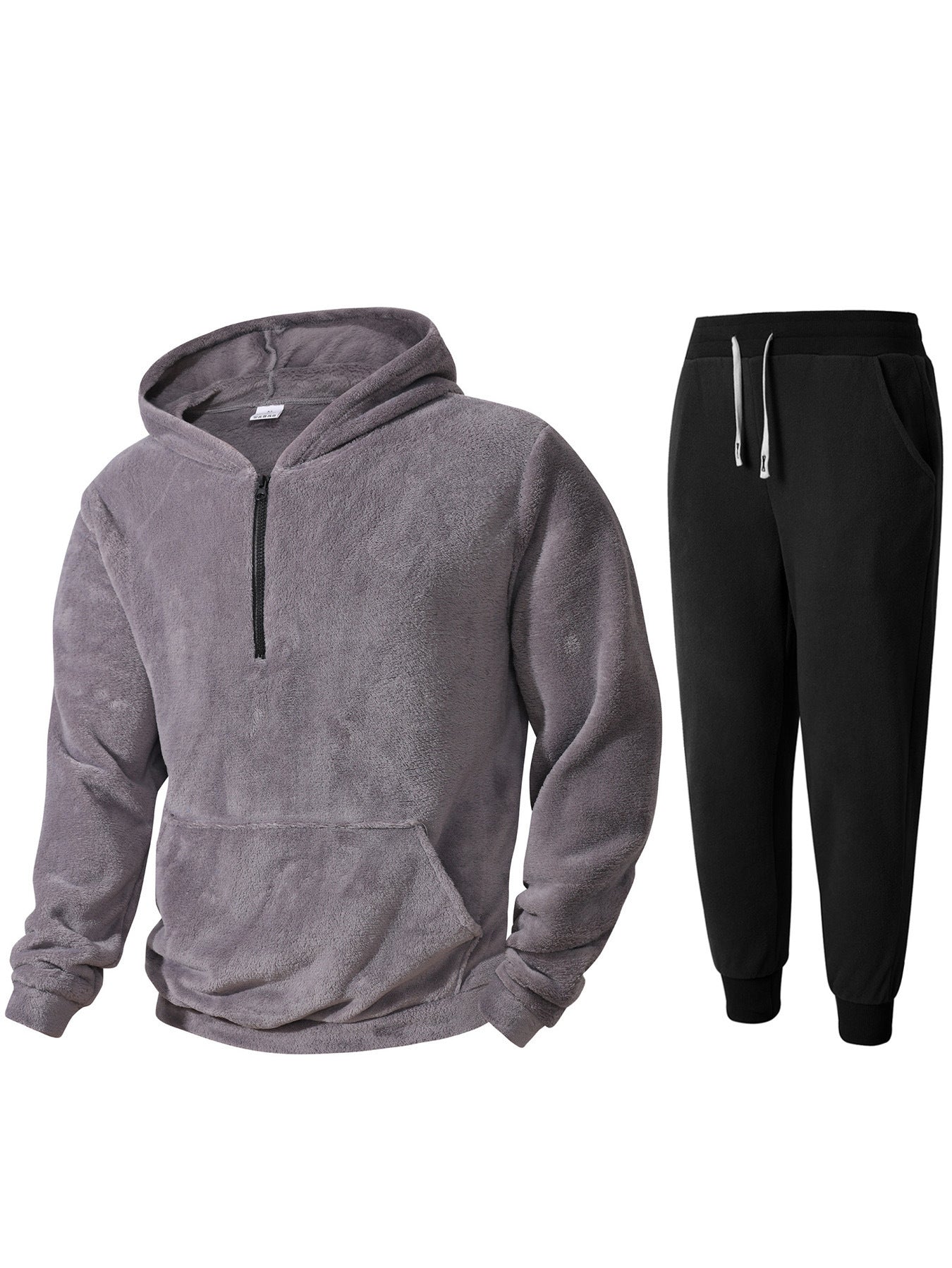 Herren kuscheliges Fleece-Hoodie und Jogginghose Set ModeGeist