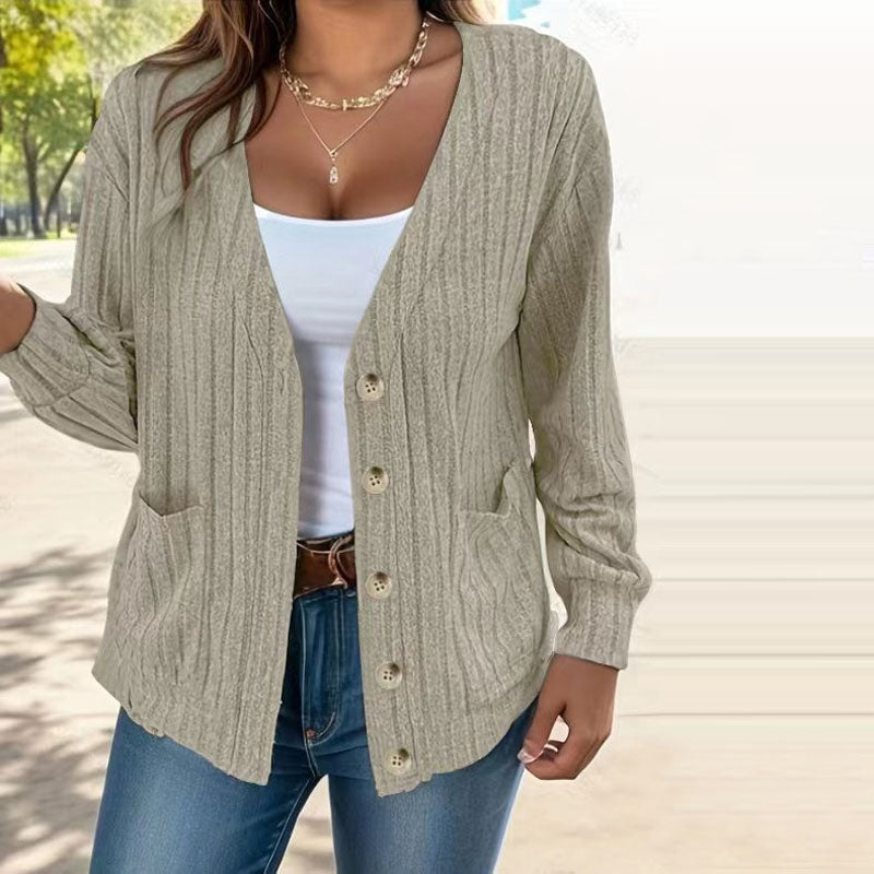 ModeGeist | Strickjacke Polyester Komfortabel, Leicht, Taschen