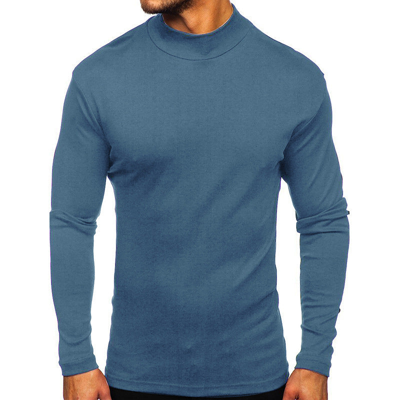 Herren Langarmshirt mit Stehkragen aus hochwertigem Material ModeGeist