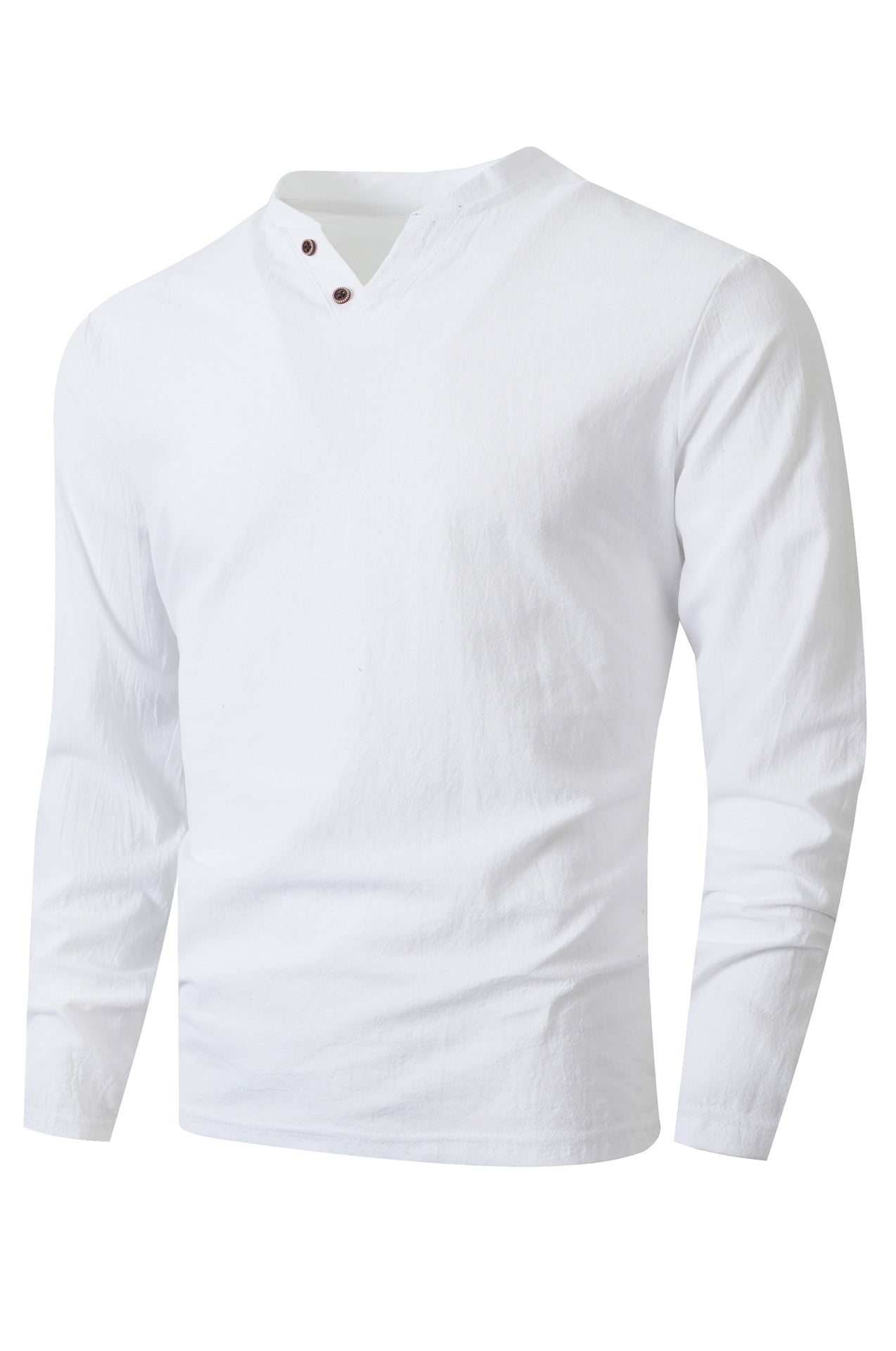 Herren Langarm Shirt mit modischem Henley-Ausschnitt ModeGeist