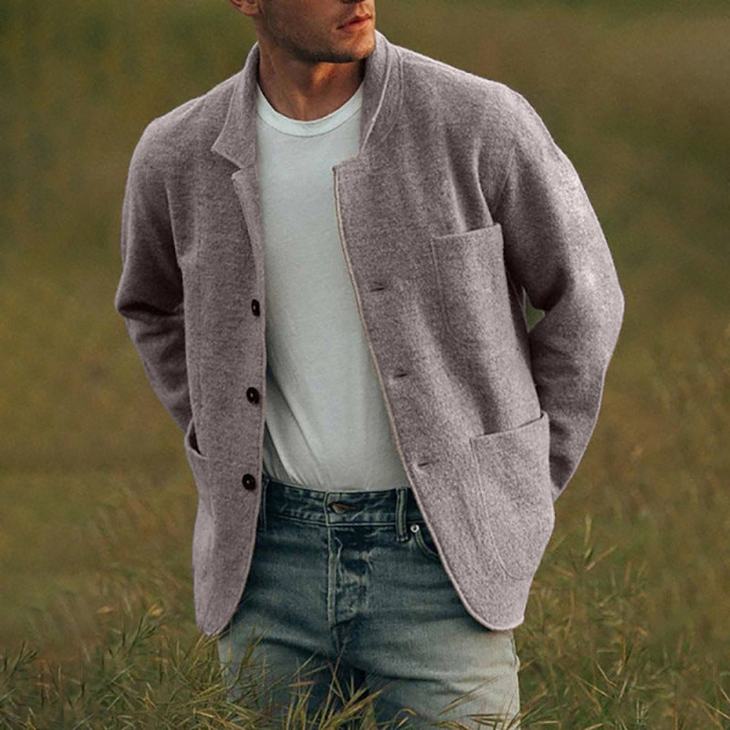 Herren bequemer und stilvoller Cardigan mit praktischen Taschen ModeGeist