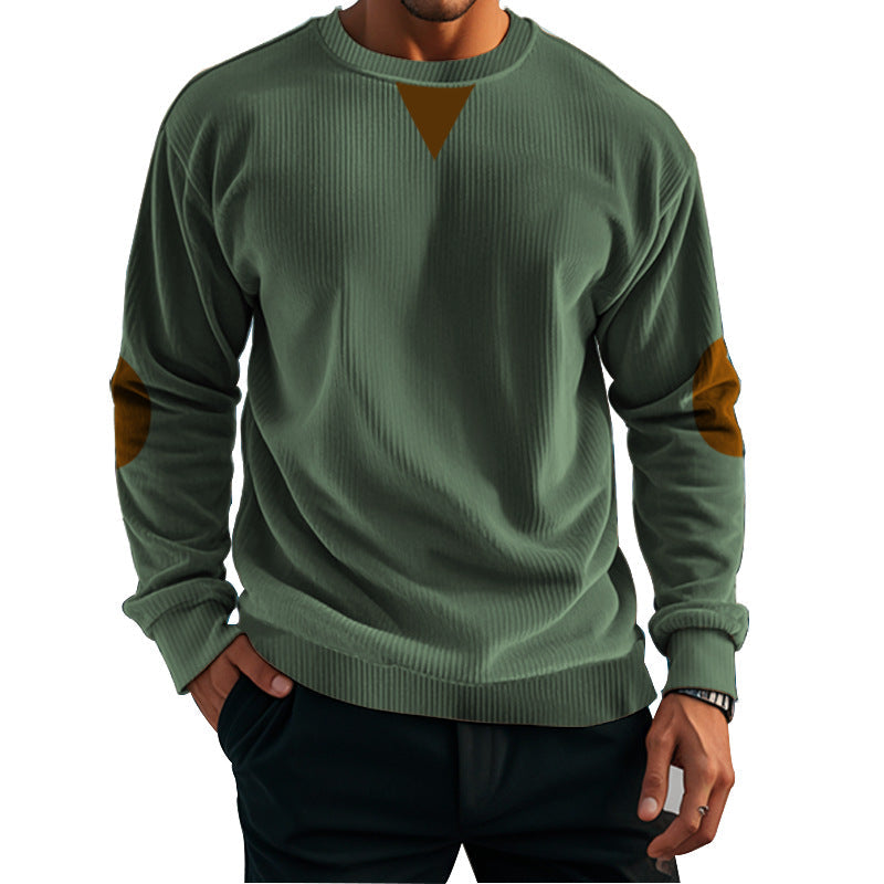 Herren komfortabler Fleece-Pullover mit Struktur ModeGeist