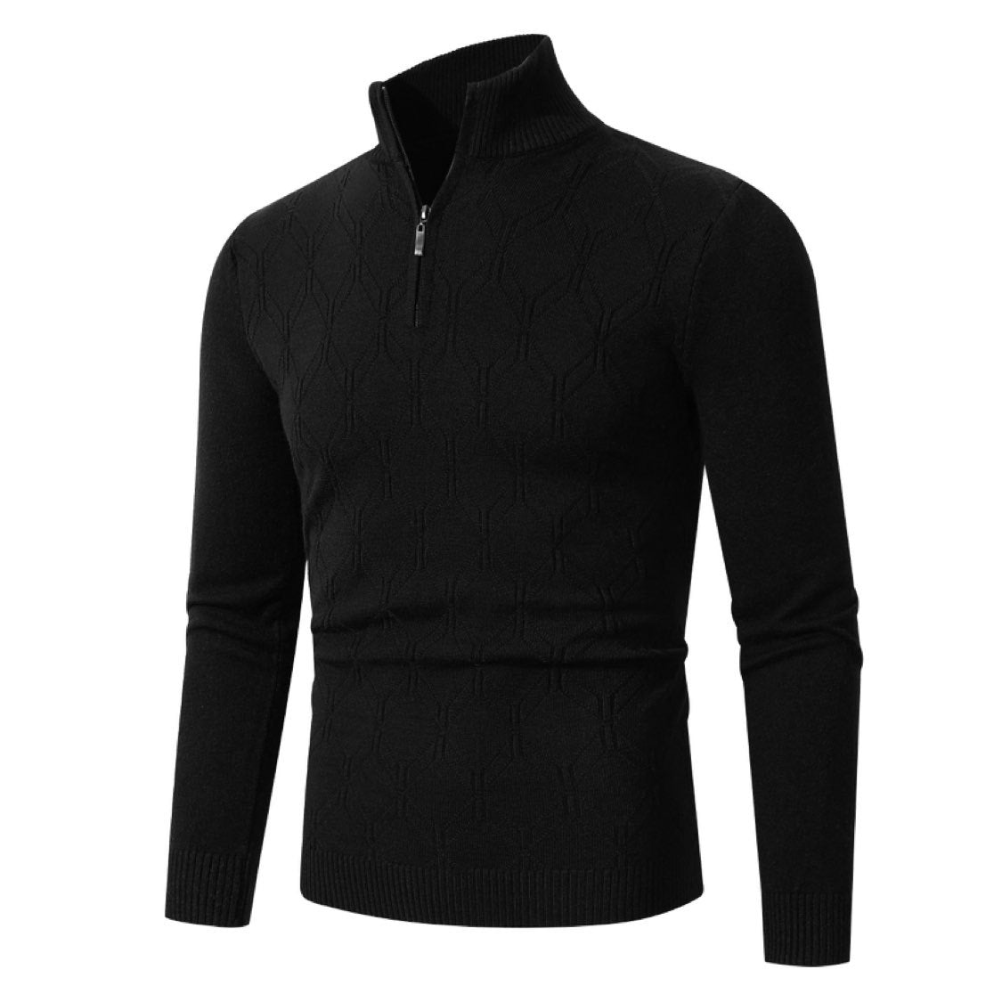 Herren Strickpullover mit modernem Strukturmuster ModeGeist
