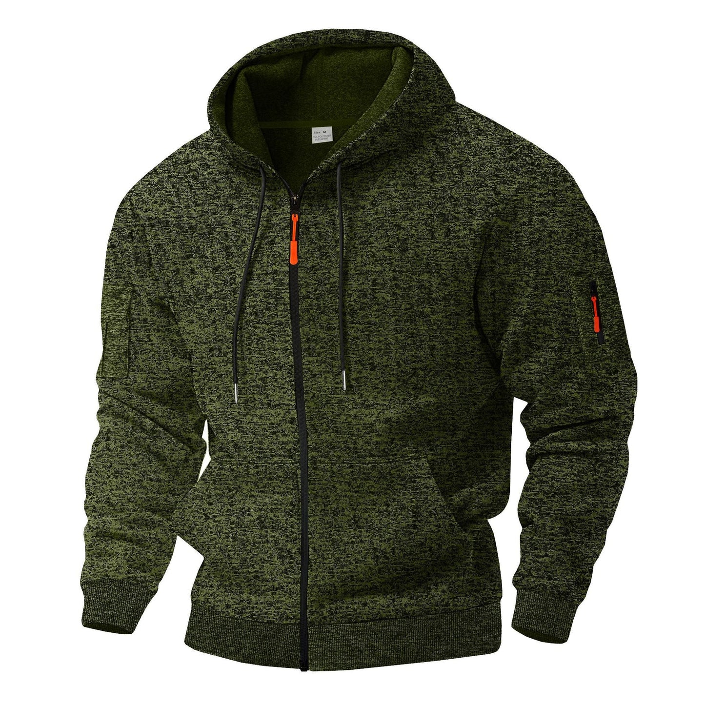 Herren sportlicher Kapuzenpullover mit atmungsaktiver Struktur und farblich abgesetzten Reißverschluss-Details ModeGeist