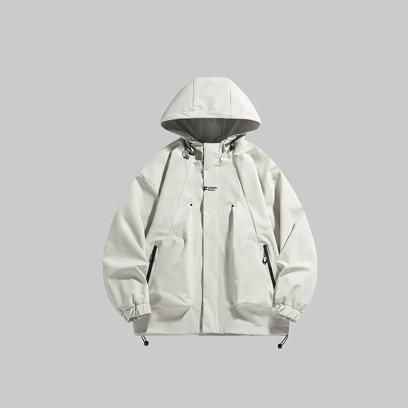 Herren multifunktionale Winterjacke mit isolierendem Fleecefutter und verstellbarer Kapuze ModeGeist