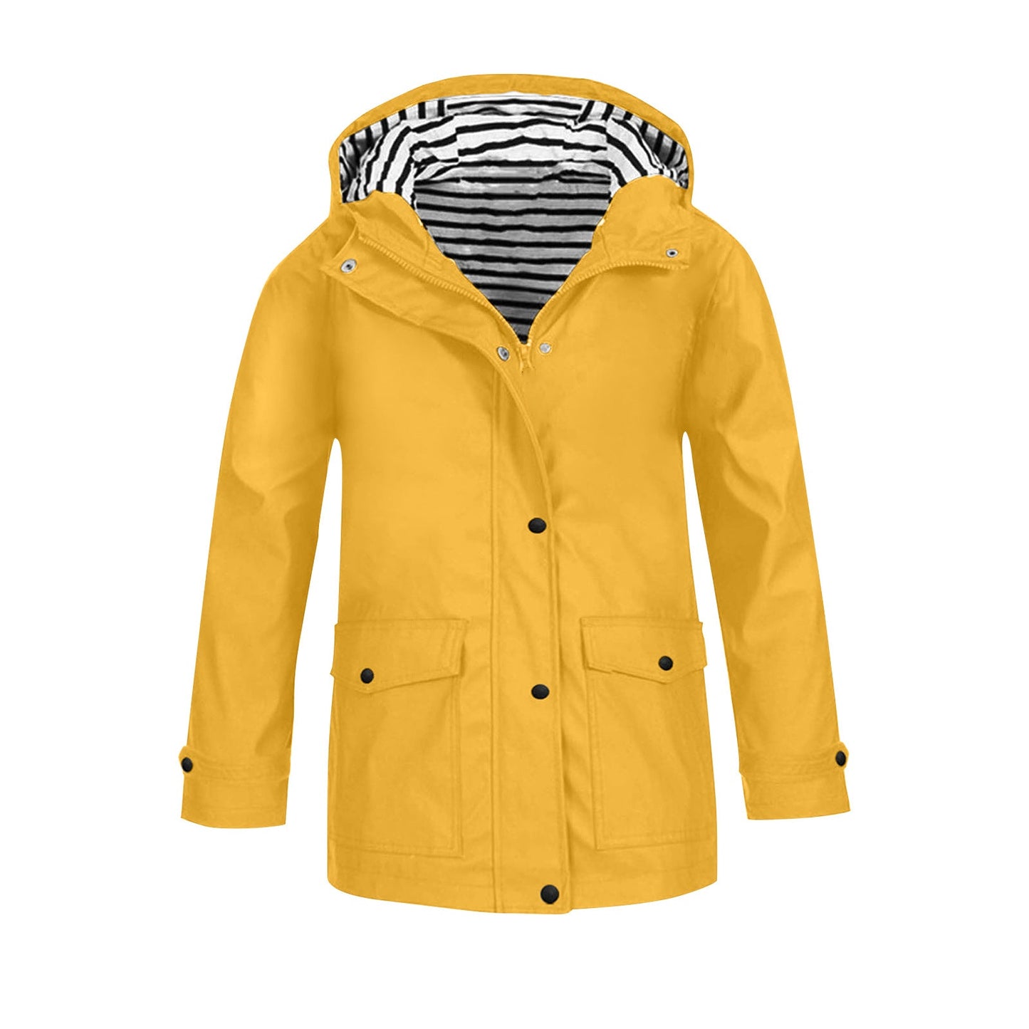 Damen wetterfeste Parkajacke mit praktischen Taschen und verstellbarem Kapuzenkragen ModeGeist