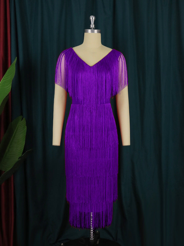 Damen Fransen Kleid ModeGeist