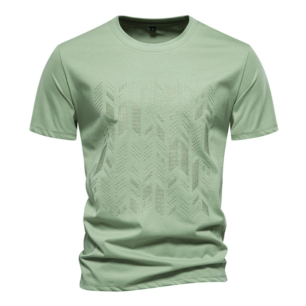 Herren T-Shirt mit innovativem Strukturdesign ModeGeist