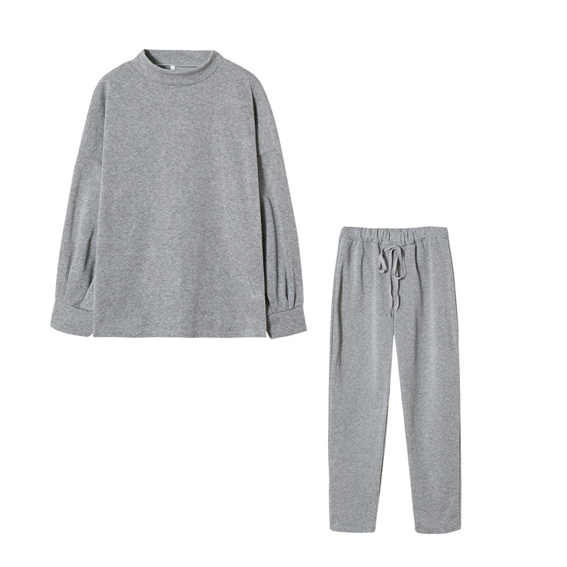 Damen Sportliches Jogginganzug-Set mit komfortablem Schnitt und hohem Kragen ModeGeist