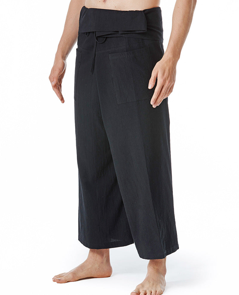 Herren lässige Bundfaltenhose mit praktischen Seitentaschen ModeGeist