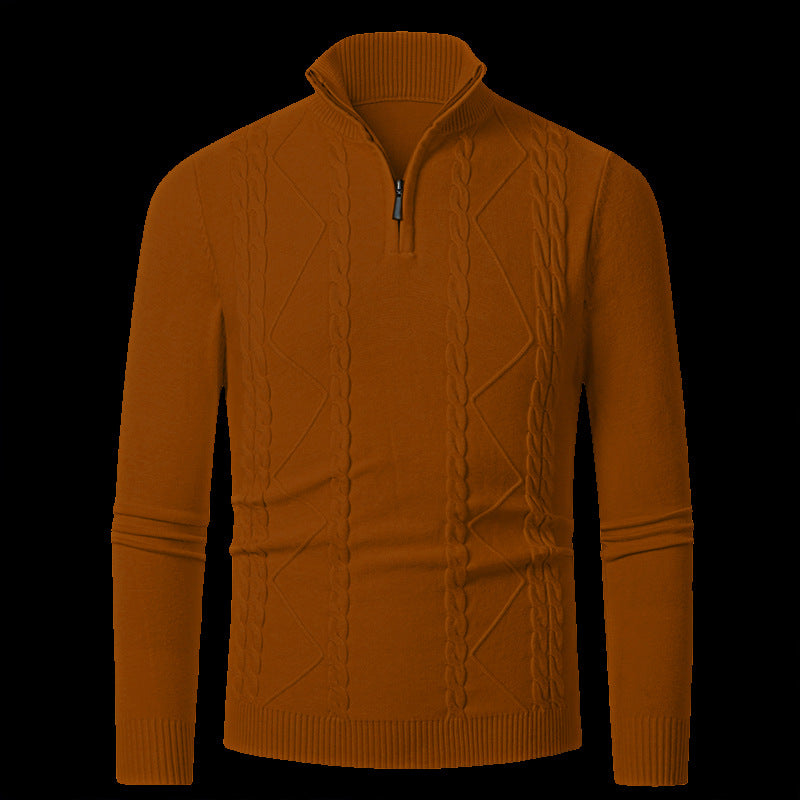 Herren Strickpullover mit modischem Reißverschluss ModeGeist