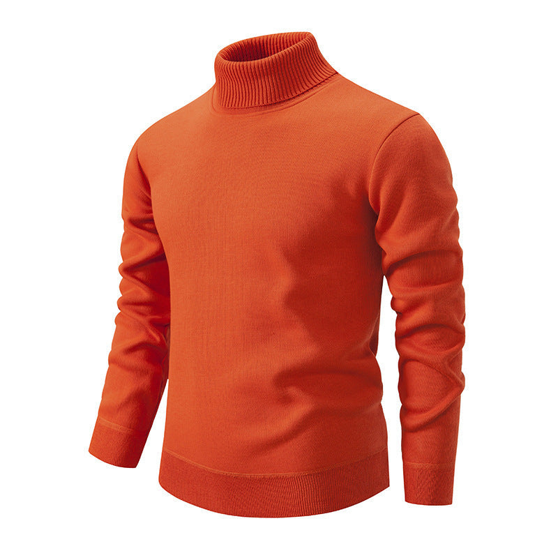 Herren Rollkragenpullover aus weichem Strick mit strukturiertem Design ModeGeist