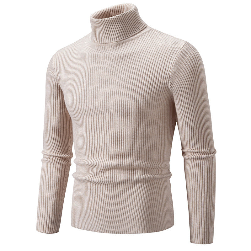 Herren feiner Rollkragenpullover aus langlebigem Strickmaterial ModeGeist