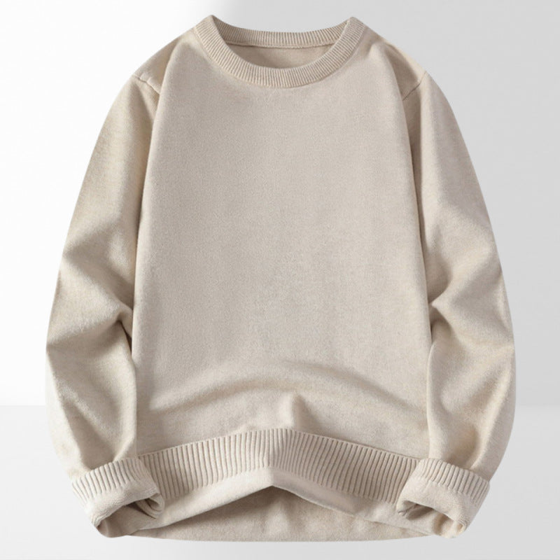 Damen bequemer und eleganter Rundhalsausschnitt Pullover ModeGeist