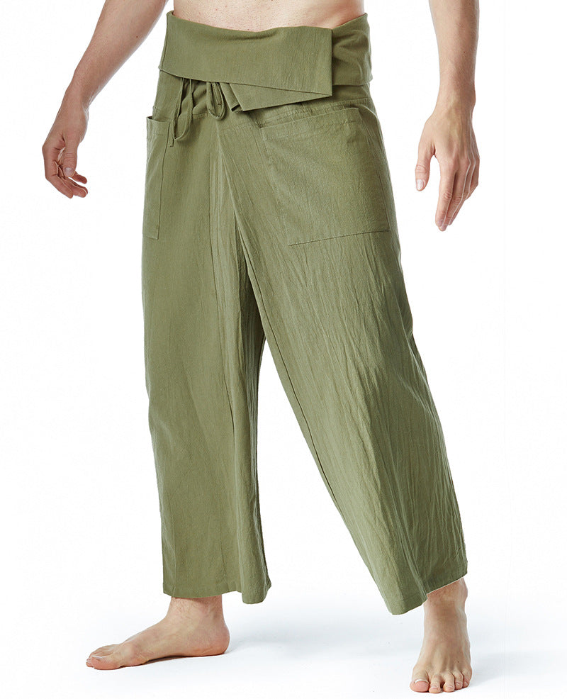 Herren lässige Bundfaltenhose mit praktischen Seitentaschen ModeGeist