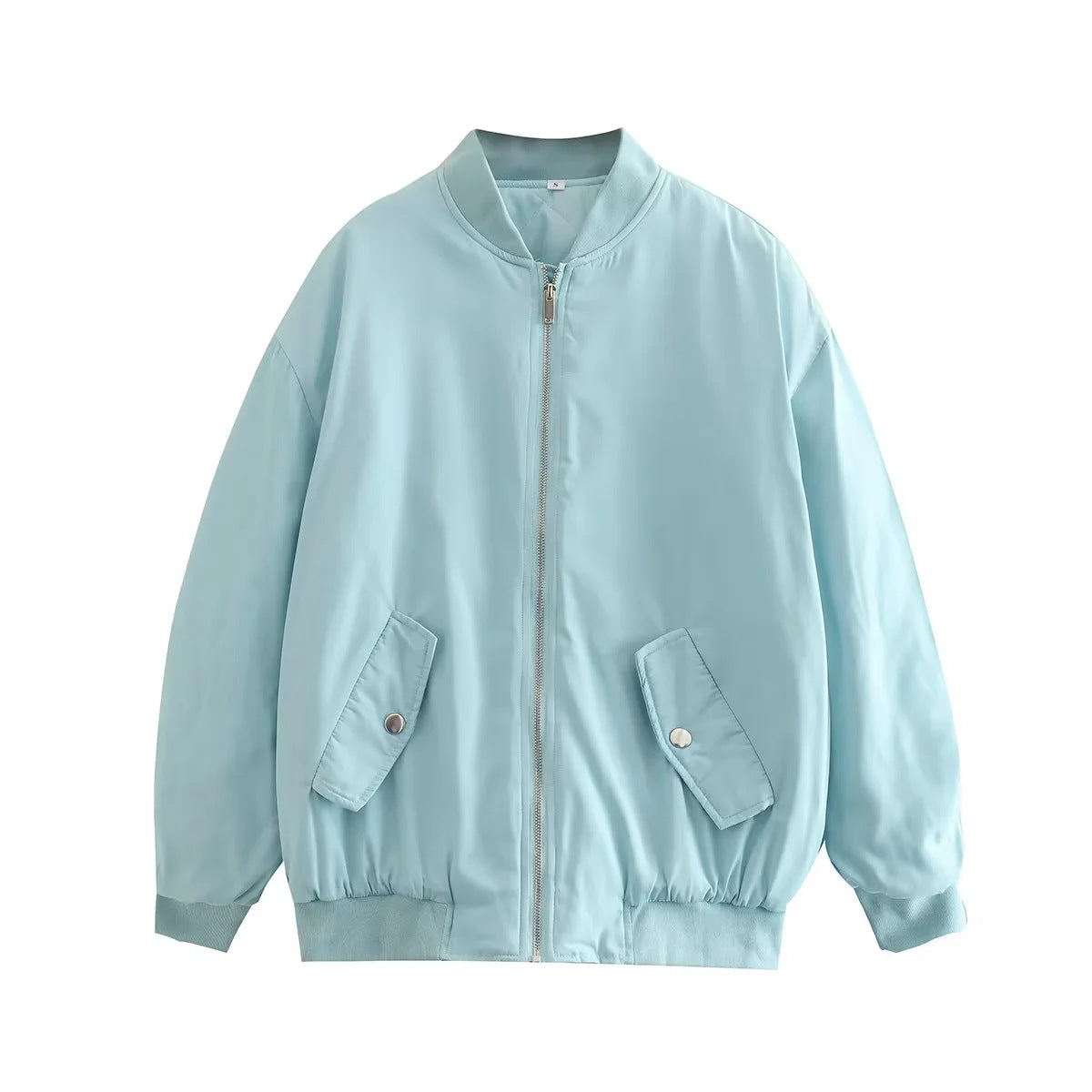 Damen modische Bomberjacke mit praktischen Taschen und hochgeschlossenem Kragen ModeGeist