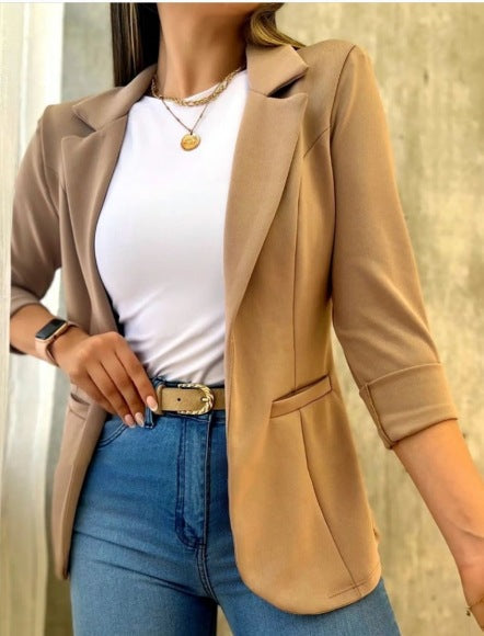 Damen Modischer Blazer mit lässigen Taschen ModeGeist