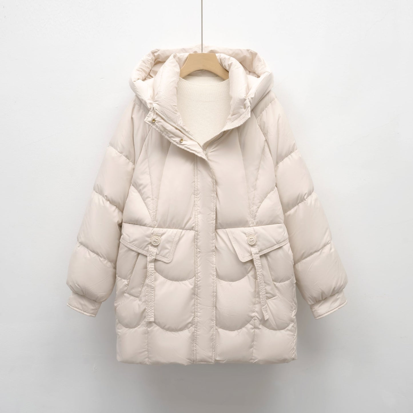 Damen bequeme Steppjacke mit Kapuze ModeGeist