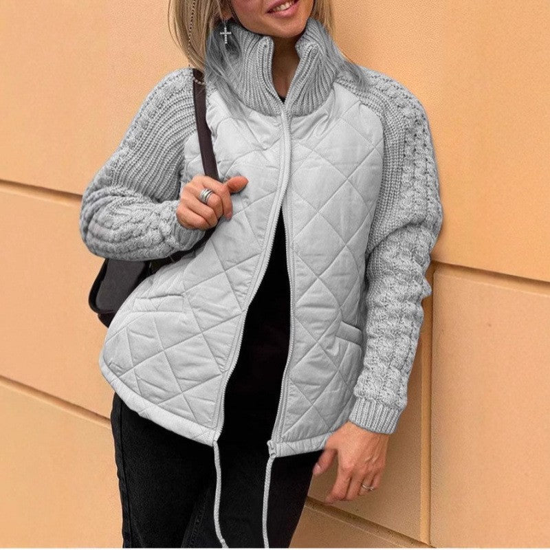 Damen Steppjacke mit Wolldetails ModeGeist
