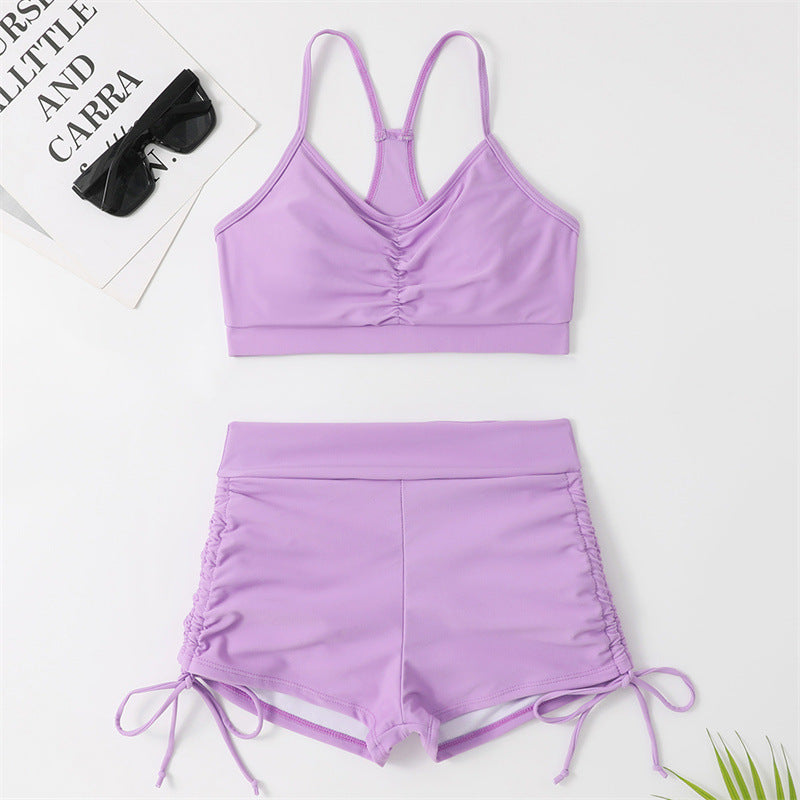 Sportlicher Tankini-Set für Damen mit modischen Rüschen und verstellbaren Trägern von MODEGEIST