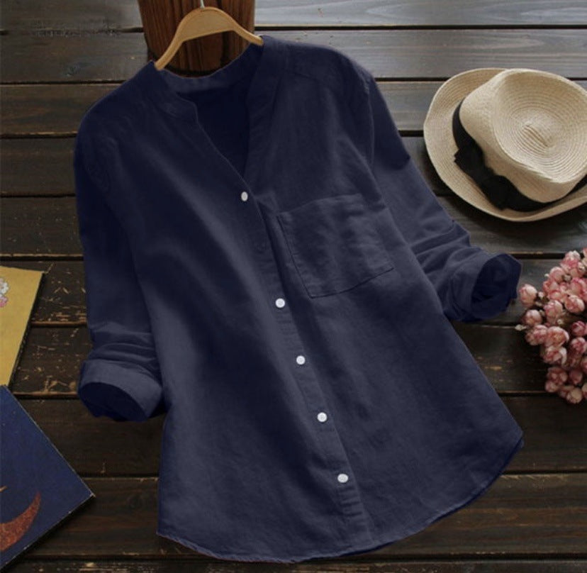 Damen Bluse mit eleganter Knopfleiste und moderner Passform ModeGeist
