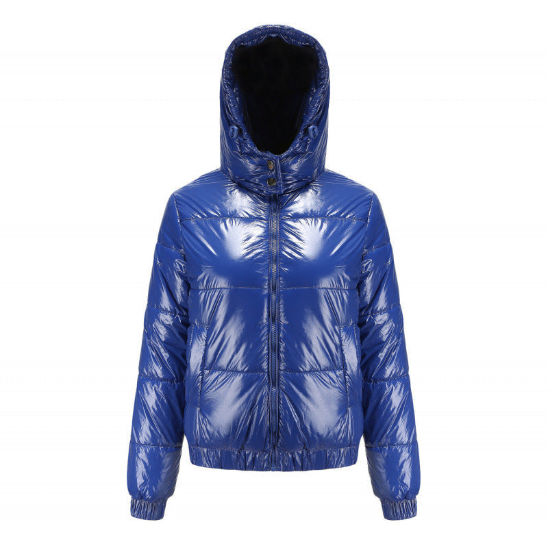 Damen glänzende Winterjacke ModeGeist