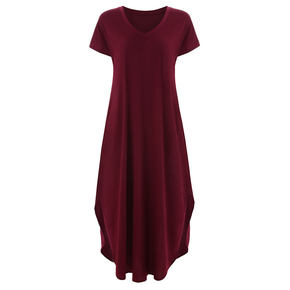 Elegantes Maxikleid für Damen mit fließendem Schnitt und offenem Rücken von MODEGEIST