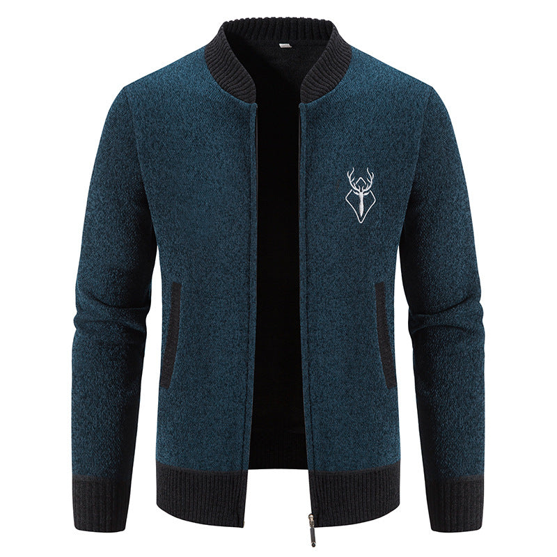 Herren modische Freizeitjacke mit strukturiertem Design und praktischen Taschen ModeGeist