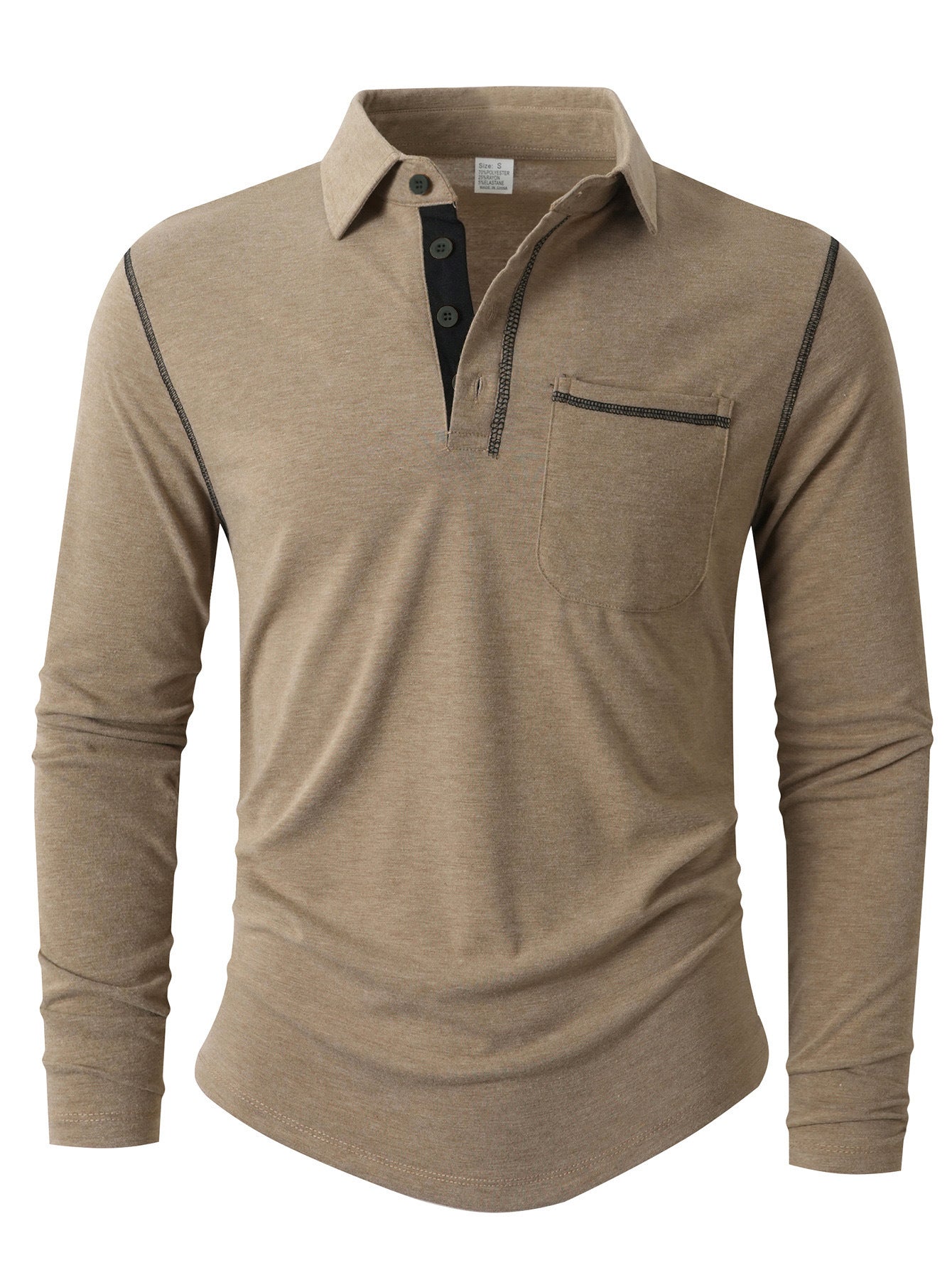Herren Langarm Poloshirt ModeGeist