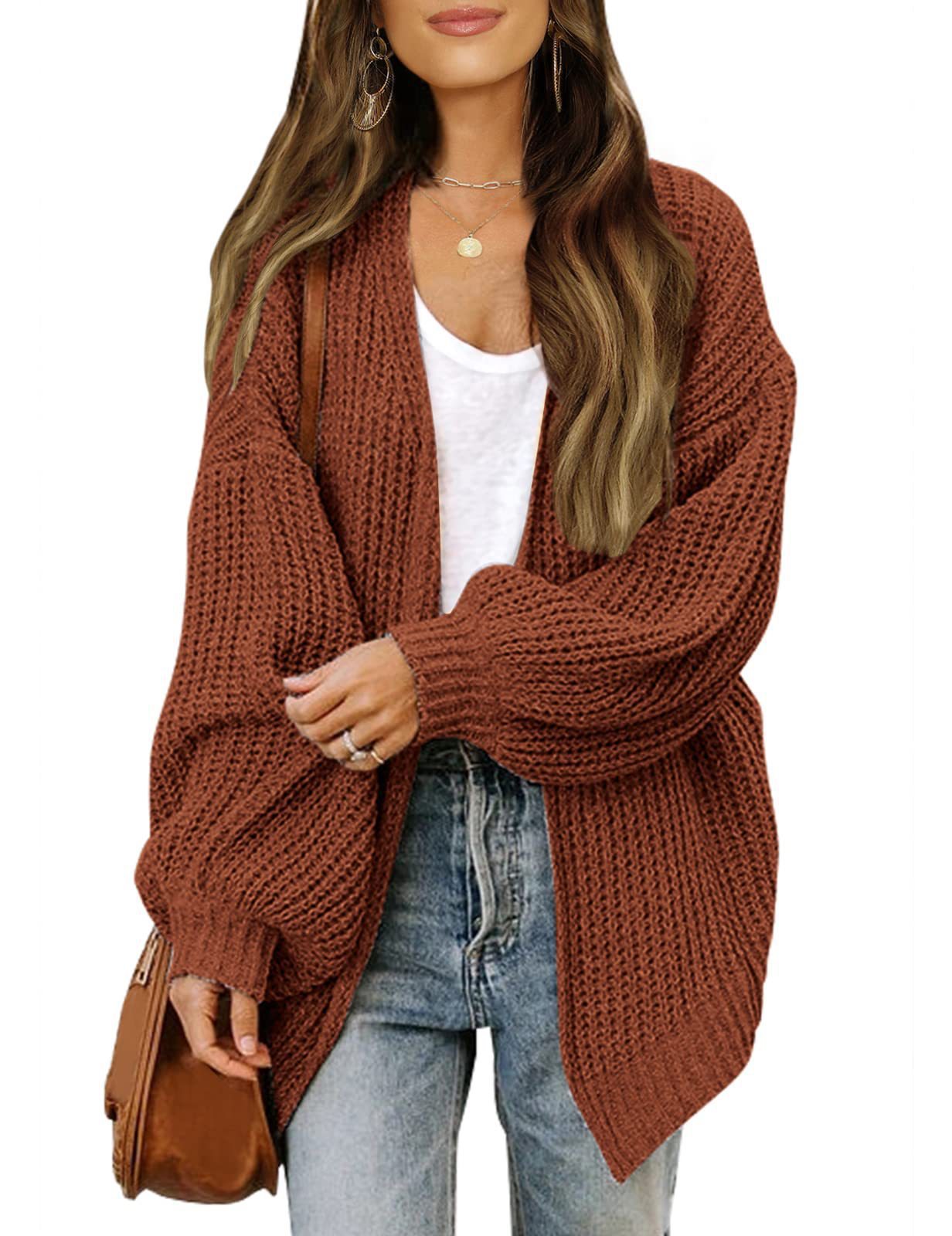 Damen lässige Strickjacke mit lockerer Passform ModeGeist