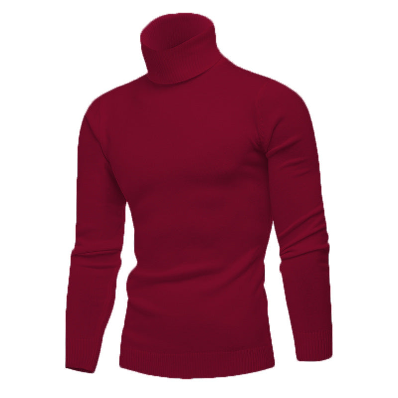 Herren Strickpullover mit hohem Kragen ModeGeist