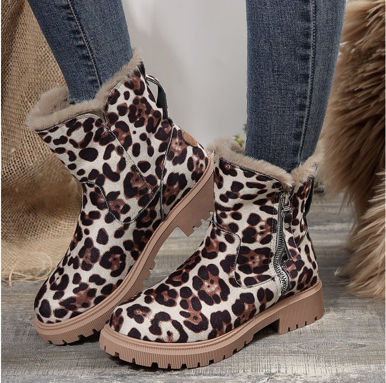 Damen modische Winterboots mit weichem Innenfutter und robustem Profil ModeGeist