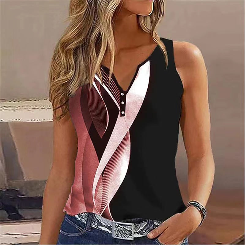 Moderne ärmellose Damenbluse MODEGEIST