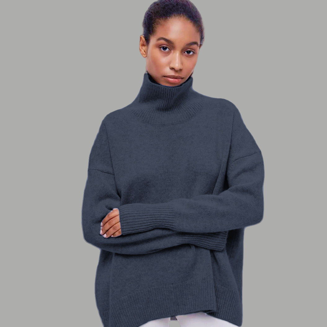 Damen kuscheliger Rollkragenpullover ModeGeist