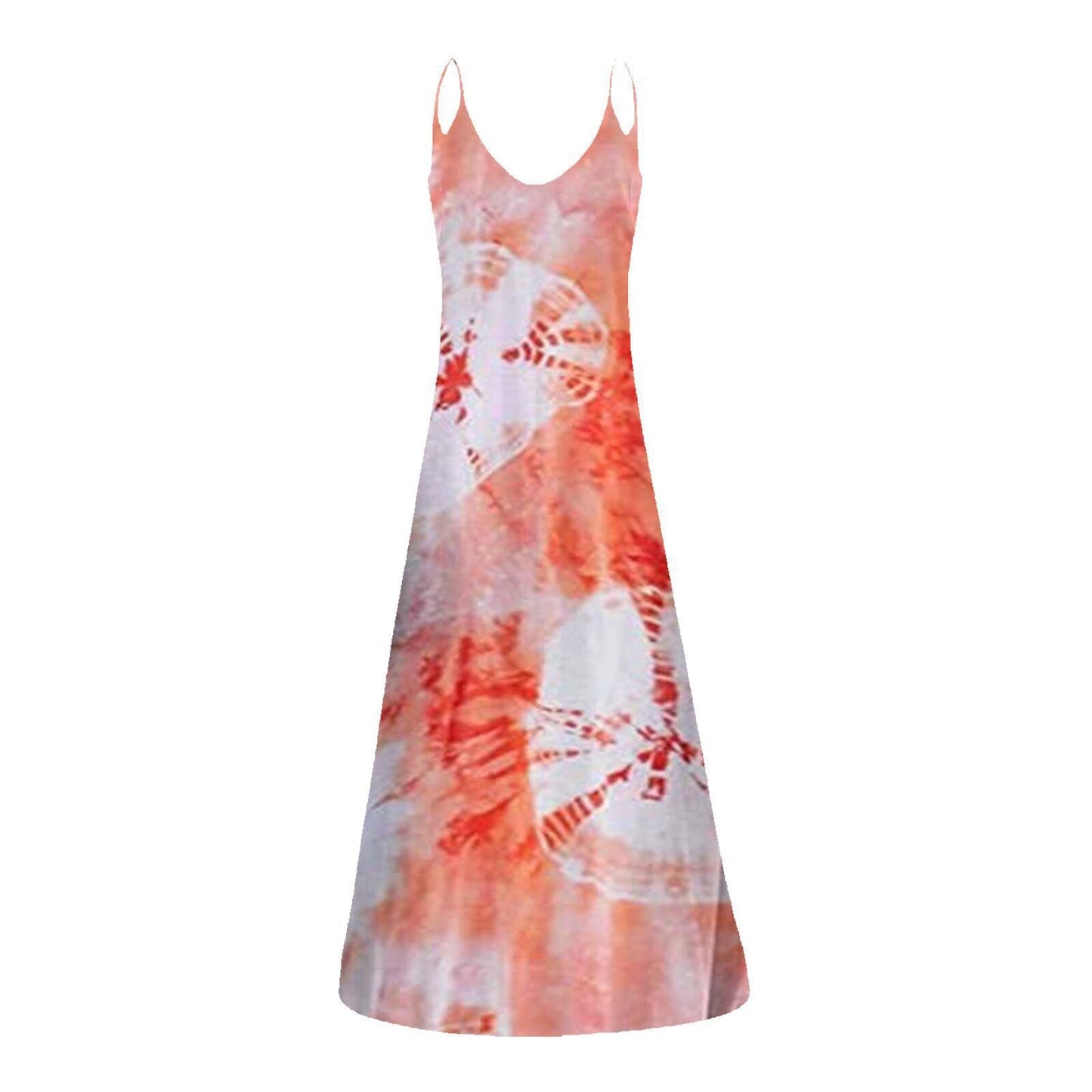Fliessendes Damen-Maxikleid mit modischem Batik-Muster von MODEGEIST